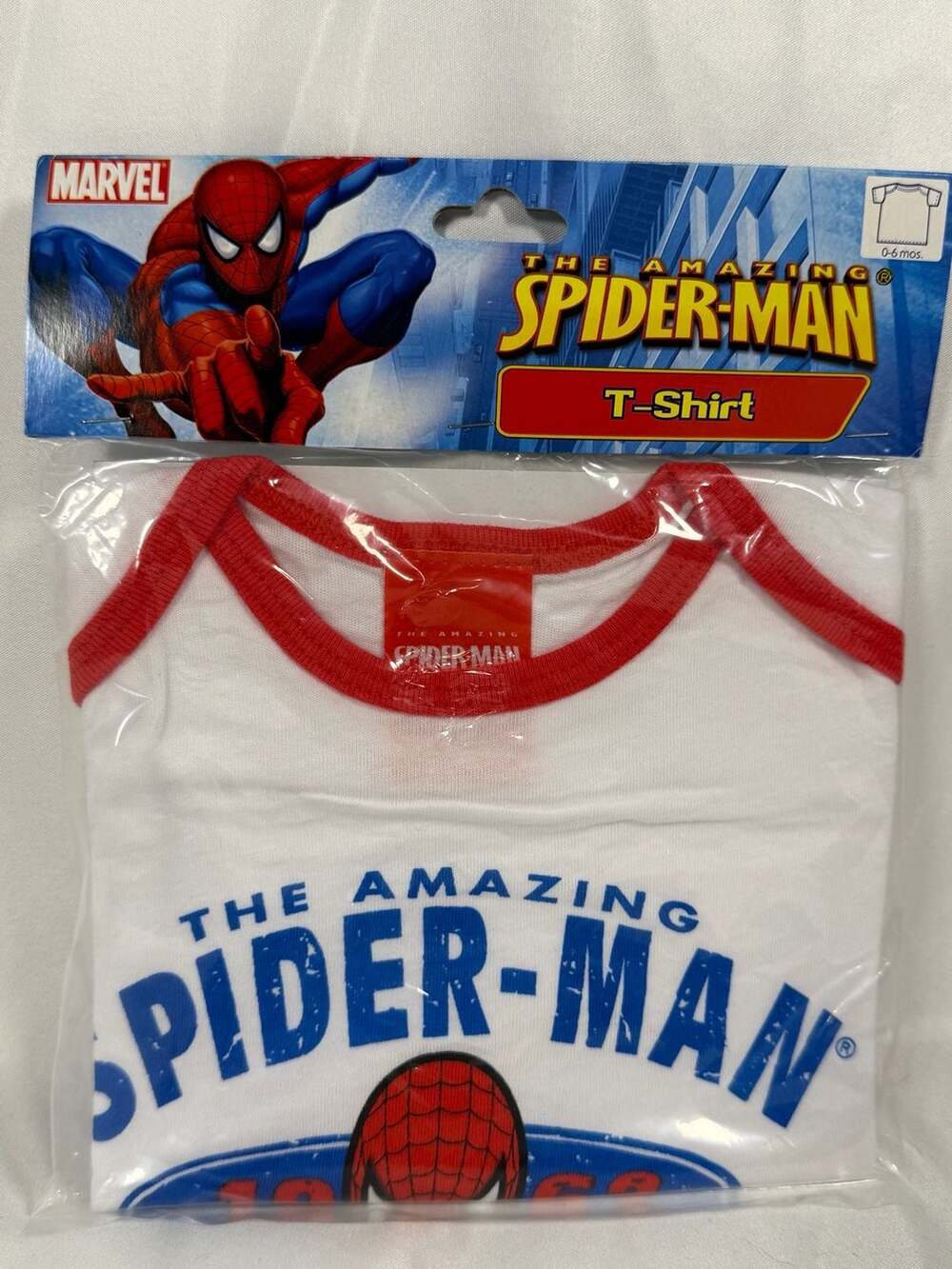 Marvel The Amazing Spider-Man Infant T-Shirt Size 0-6M New